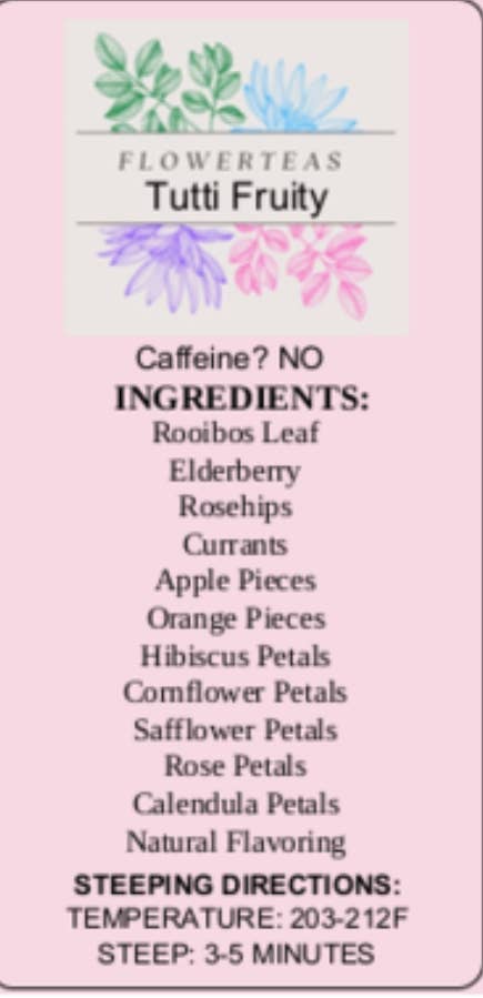 FlowerTeas – Engroshandel Løs te – Løsbladet te i løs vægt 1 lbs Kommerciel brygning Fødevareservice78