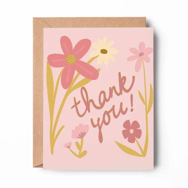 Carte de remerciement pour la vente par S Pogas Art