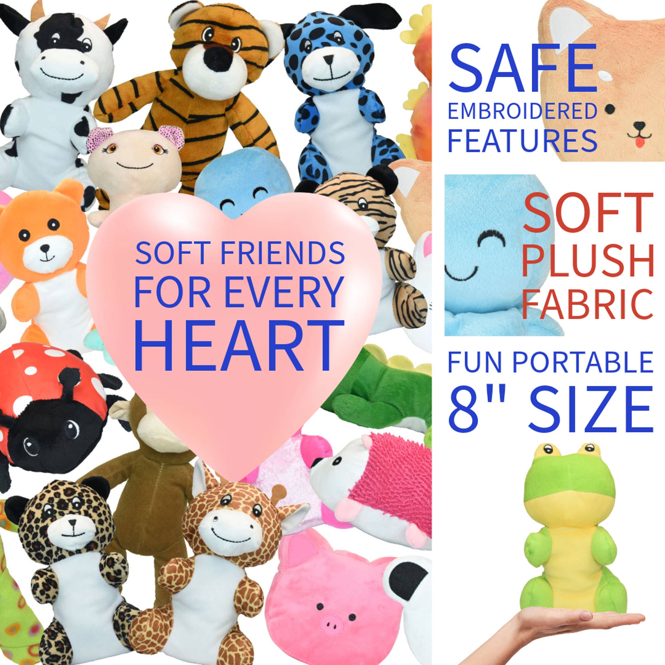 Toy Barn - Wholesale Stuffed/Plush Toy - Kids & Baby - Bulk Stuffed Animals 7-9" – Assorted Plush Toy Styles2