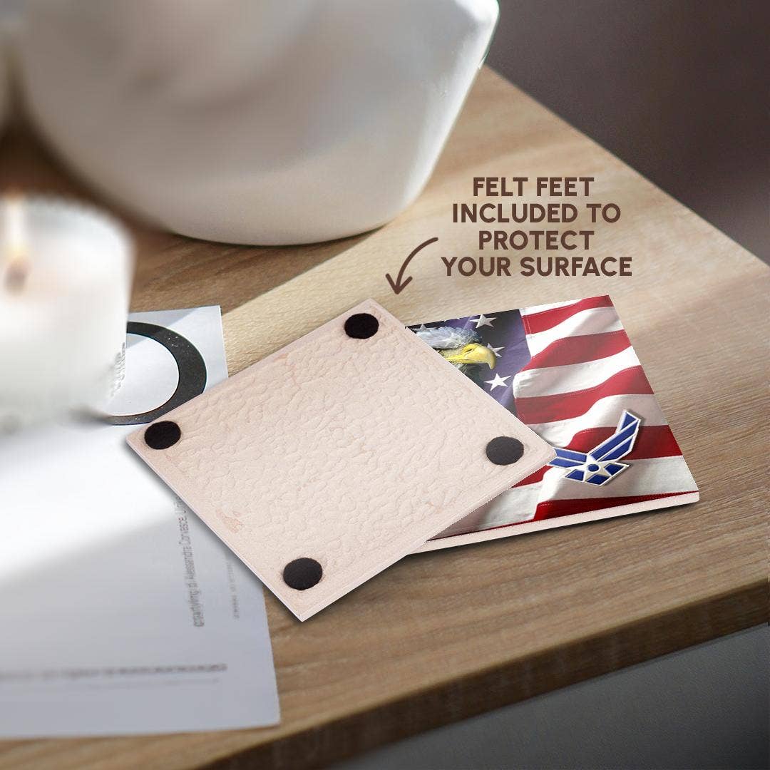 3dRose - Vendita all'ingrosso Sottobicchiere - 3dRose, Aeronautica Militare USAF, Sottobicchiere3