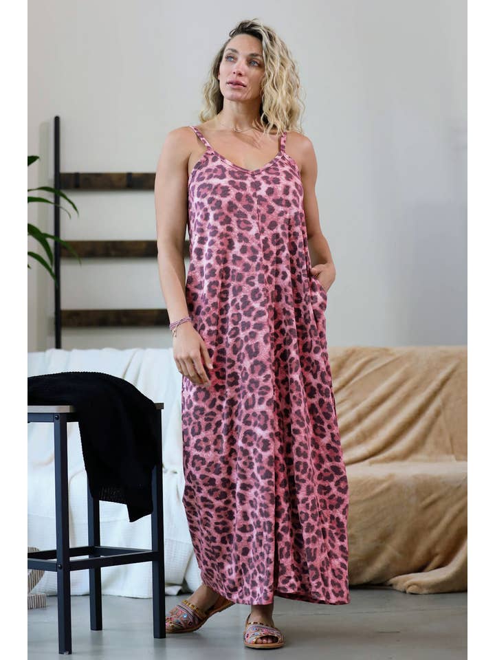 42POPS - Wholesale Dress - Women's - ",,,,..._ Plus size Maxi Dress with side-pockets