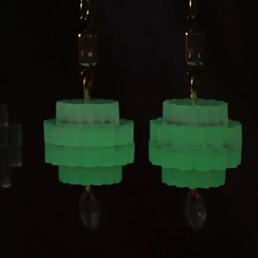 Lassoed Moon - Wholesale Dangle Earrings - Teeny Tiny Crystal Chandelearrings7