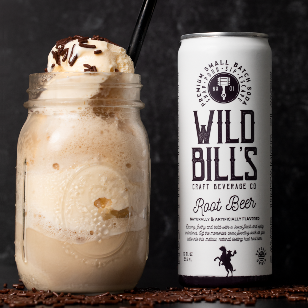 Wild Bill’s Craft Beverage Co. - Wholesale Soda/Carbonated Drink - Root Beer - Premium Cane Sugar Soda, 4-Pack, Cans2