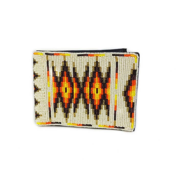 Handmade Beaded Wallet with intricate Beadwork Bifold Wallet for wholesale by KANGURAH