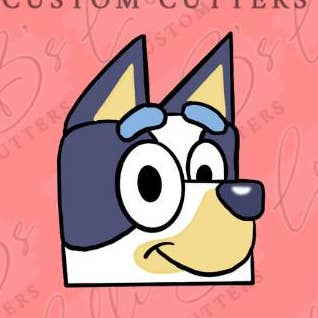Blue Dog Cookie Cutter and Fondant Cutter for wholesale by Lolli B Custom Cutters