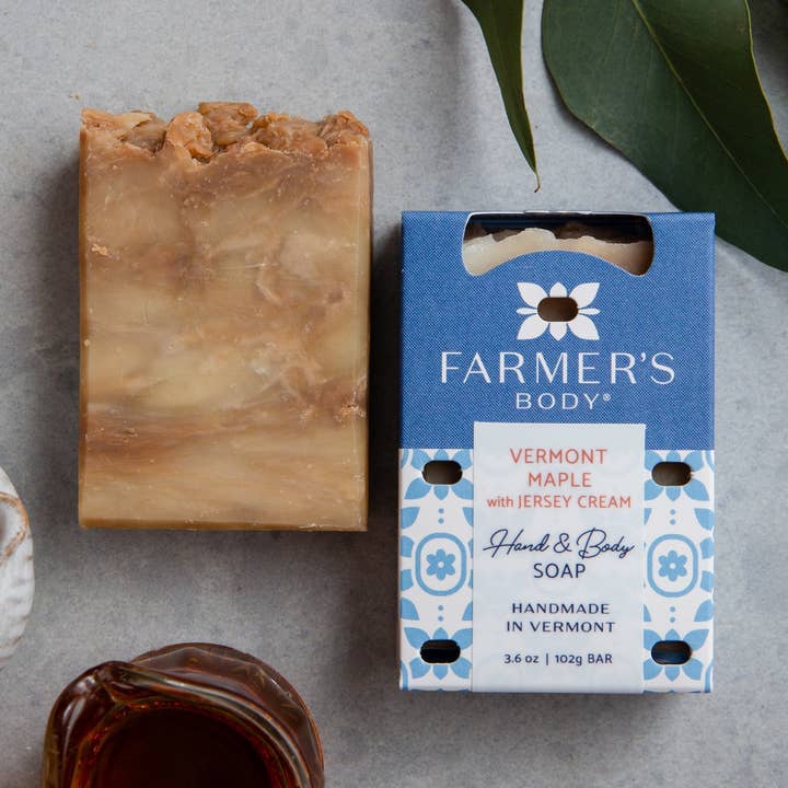 Farmer's Body - Wholesale Bar Soap - Vermont Maple with Jersey Cream Bar Soap0