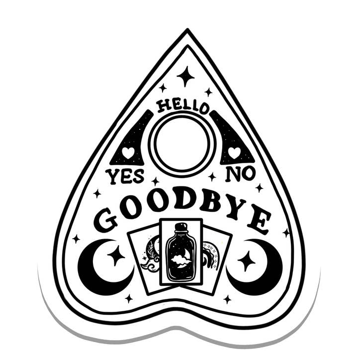 Ouija Planchette | Magic | Witch | Waterproof Sticker | 3" for wholesale by Rebel and Siren Stickers