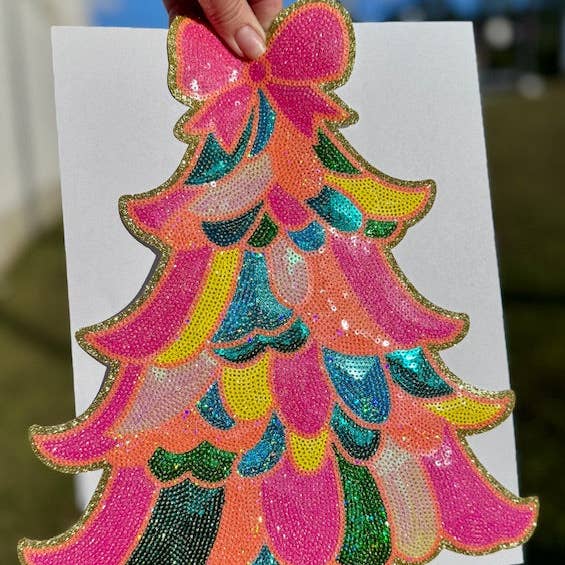 Sequin Christmas Tree , Sequin Bow Iron on Patch and other Purchase Wholesale sequin patches. Free Returns & Net 60 Terms on Faire trending on Faire.