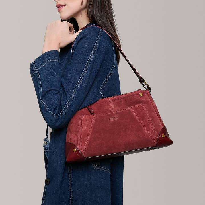 American Leather Co - Wholesale Shoulder Bag - Women's - Becket Triple Entry Shoulder5