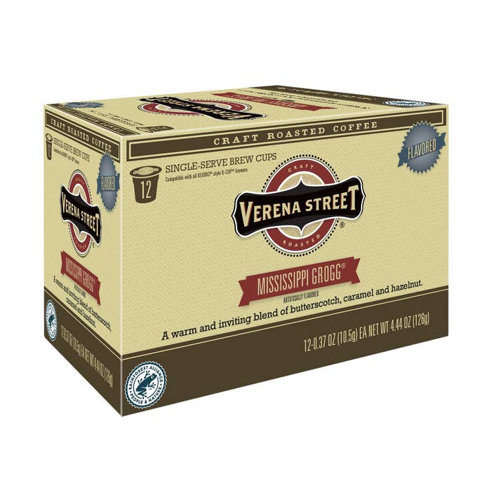 Mississippi Grogg® brew cups for wholesale by Verena Street Coffee Co.