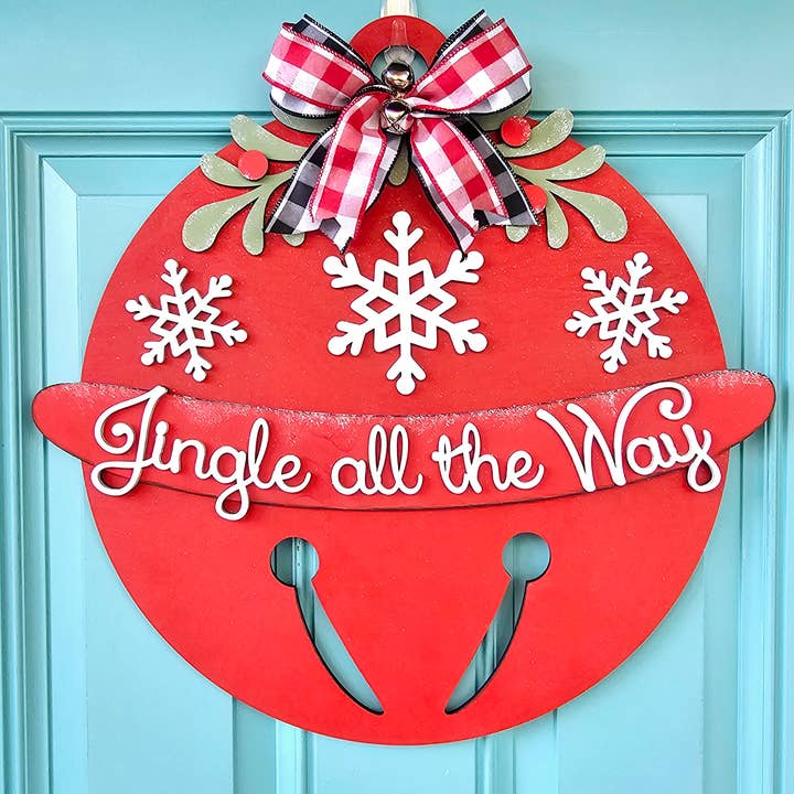 Teal Moon Creations - Wholesale DIY Craft Kit - DIY Jingle Bell Door Hanger