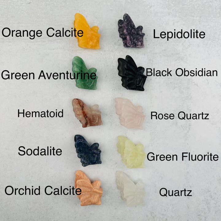 Rock Paradise - Wholesale Spiritual Stone/Crystal - Crystal Carved Gemstone Fairy - You Choose Stone12