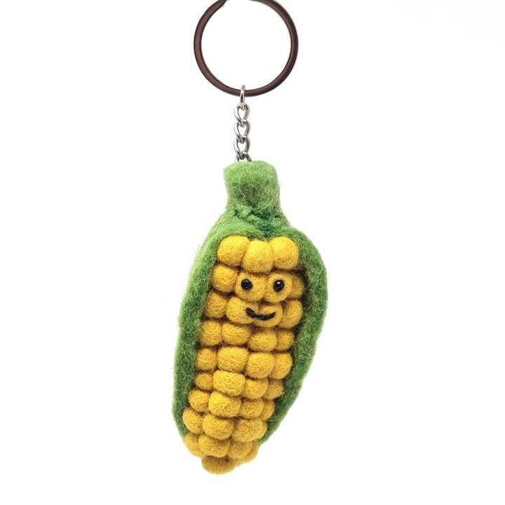 Black Yak Ltd – wholesale Keychain – Unisex – Felt Keychain - Sweetcorn Felt Keyring2