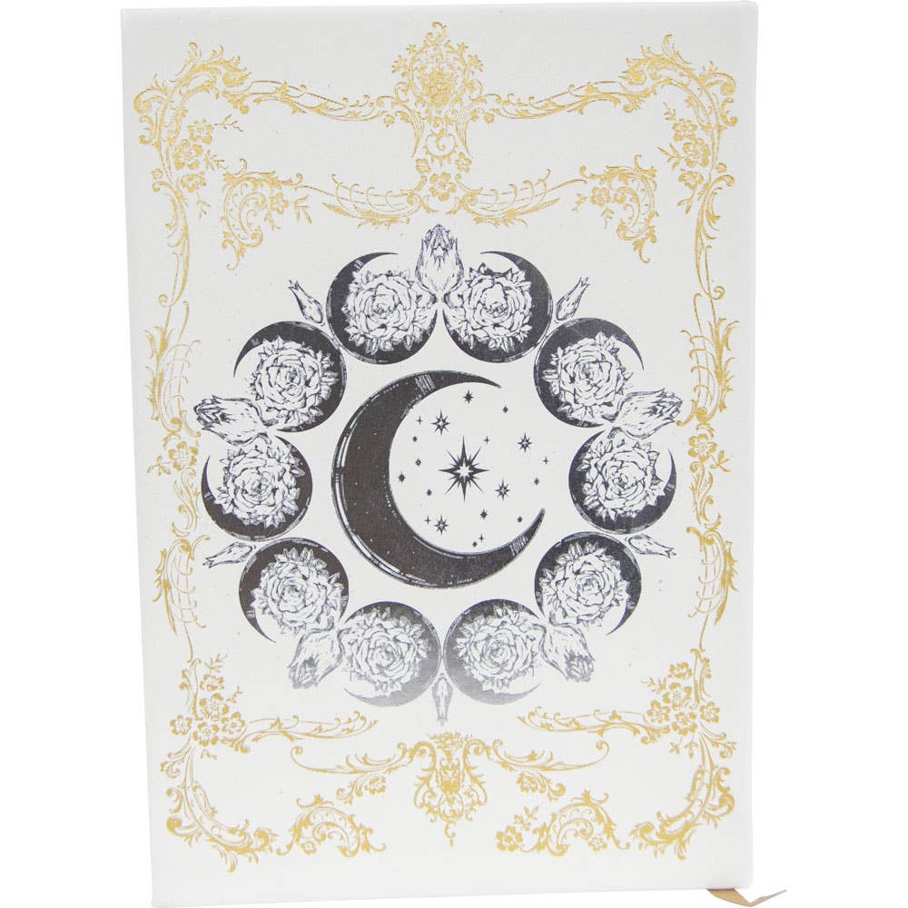 Kheops International - Wholesale Journal/Diary - Vegan Leather Crystal Journal w/ Bag - Moon Phases (Each)3