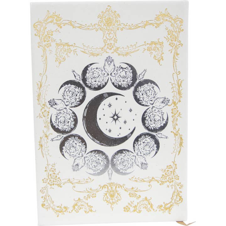 Kheops International - Wholesale Journal/Diary - Vegan Leather Crystal Journal w/ Bag - Moon Phases (Each)3