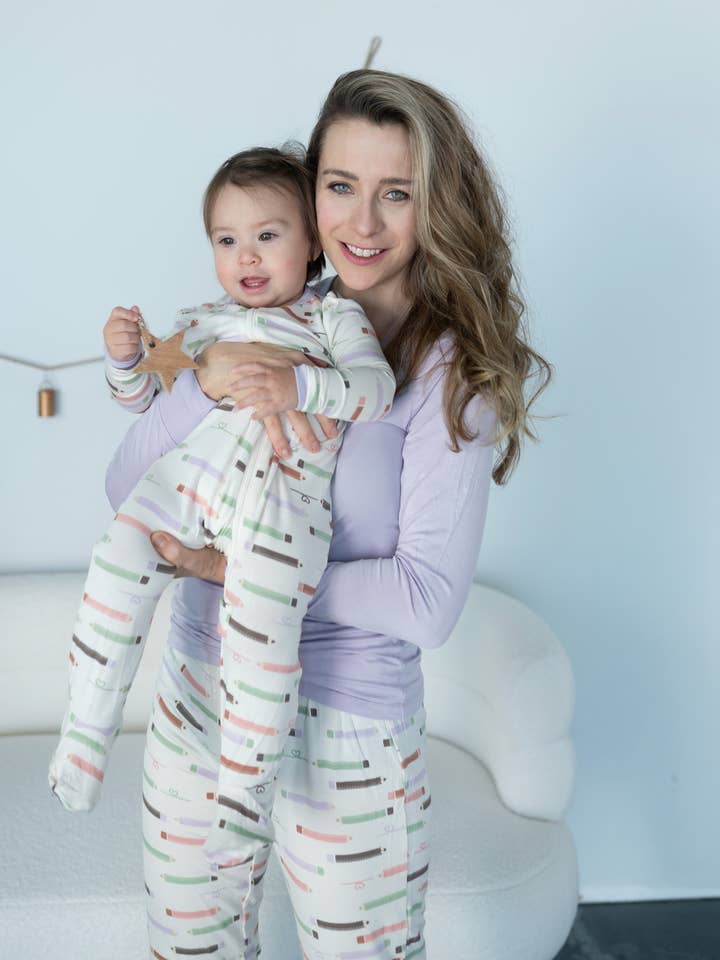 Silkberry Baby - Wholesale Sleepsuit - Baby - Bamboo Zip up Footed Sleeper (Print)8