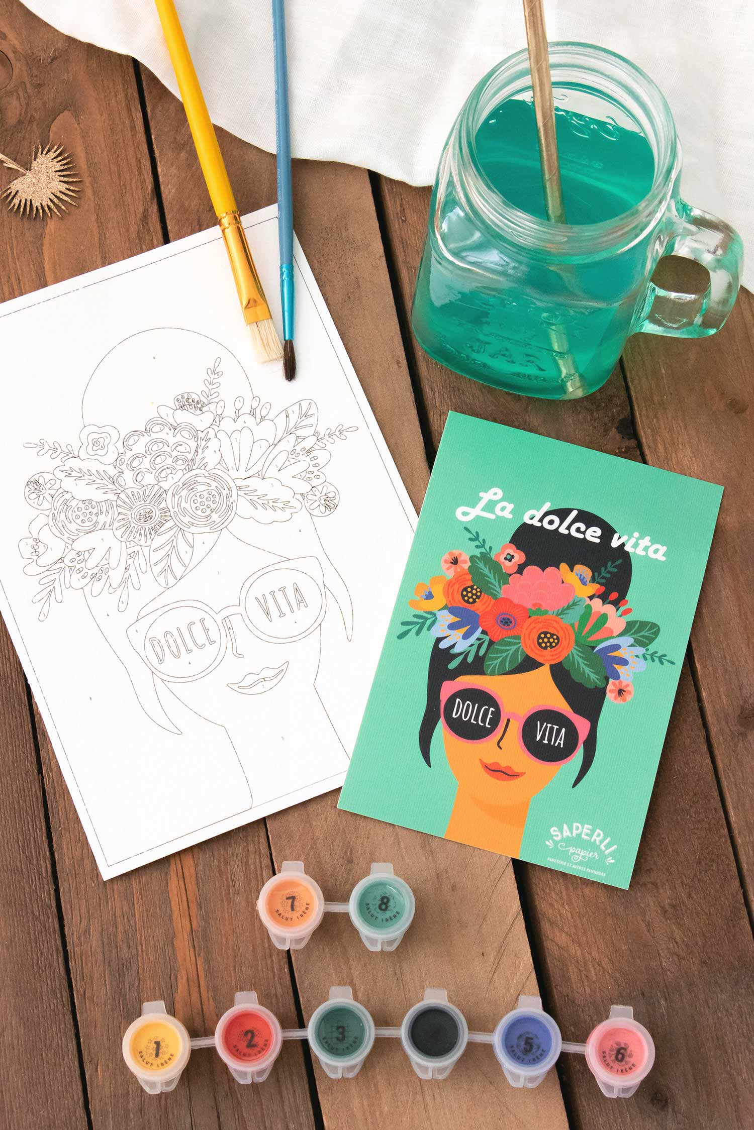 SAPERLIPAPIER - Wholesale Stationery/Notecard Set - Box La Dolce Vita, stationery and paint by numbers6