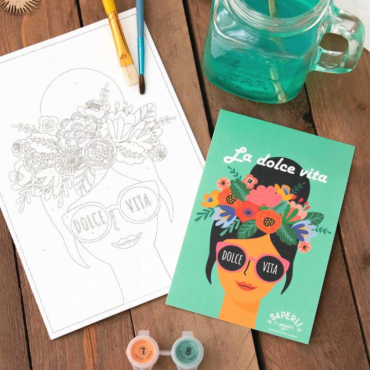 SAPERLIPAPIER - Wholesale Stationery/Notecard Set - Box La Dolce Vita, stationery and paint by numbers6