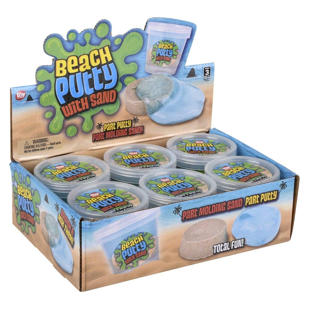 La Luna Bella - Toys - Vente Pâte ingénieuse/slime – enfant - ÉCRAN DE 6 PIÈCES POUR BEACH PUTTY, 3 PO, LLB Slime & Putty8