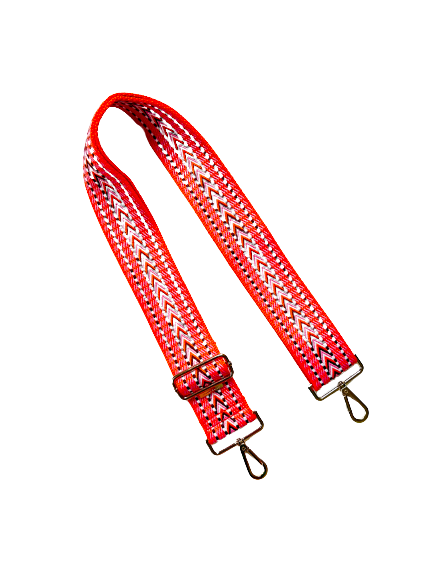 Thomas and Lee Company – wholesale Bag strap – women's – Mini Arrow Aztec Guitar Purse Strap - 5 colors Available4
