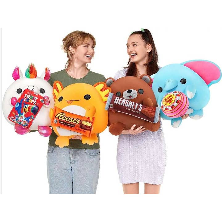 The Zoofy Group , LLC - Wholesale Stuffed/Plush Toy - Kids & Baby - ZURU -SNACKLES-SERIES 1 WAVE 2 LRG PLUSH 2 PC PDQ