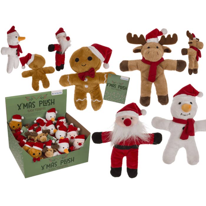 Out of the blue KG - Wholesale Stuffed/Plush Toy - Kids & Baby - Xmas Plush with magnet, 15 cm,0