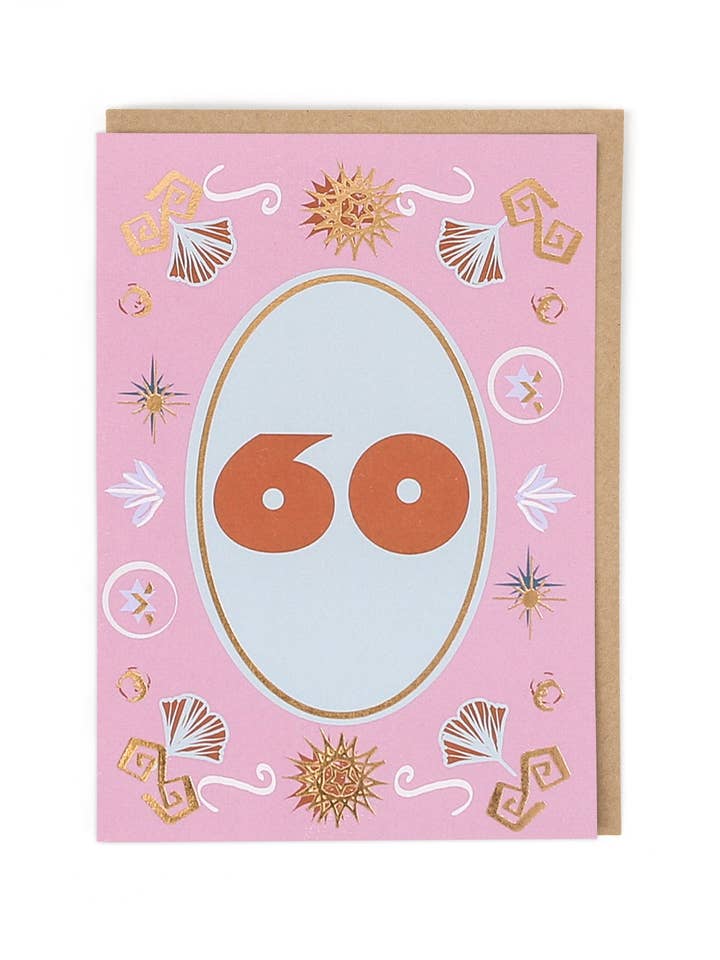 60th Birthday for wholesale by Cath Tate Cards