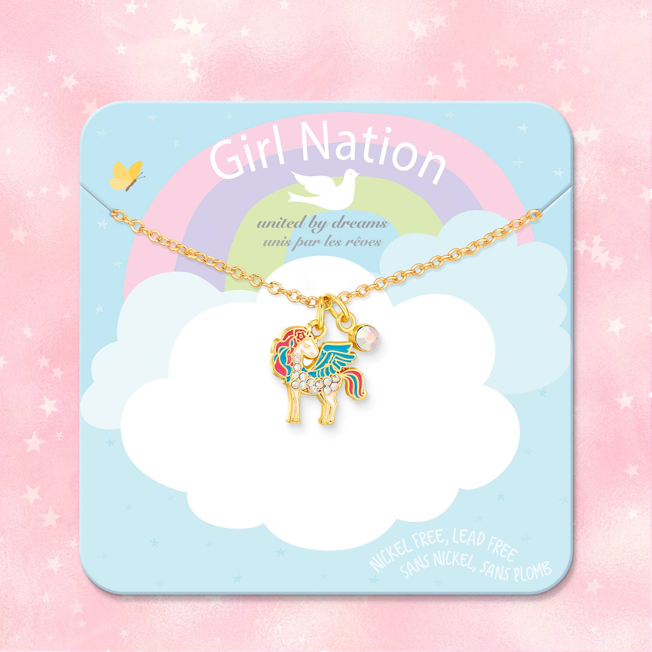 Girl Nation - Wholesale Kids Necklace - Kids - Sweet Petite Necklace | Crystal Unicorn Magic
2