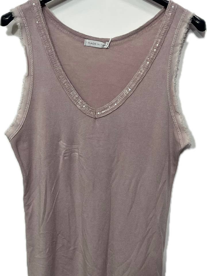 Marisima by Urban Mangoz – Tops – Mulher por atacado – Tops de Alças com Decote em V e Lantejoulas24