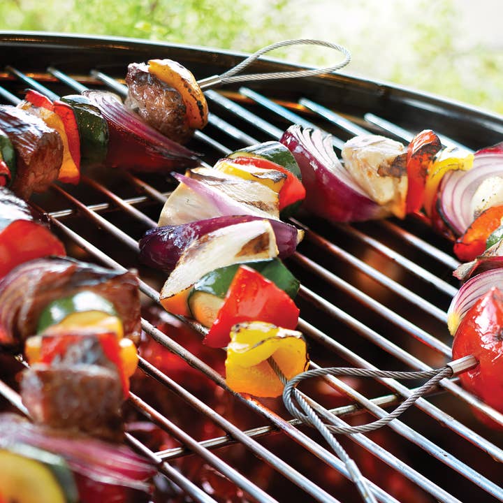 Fox Run Brands - Wholesale Skewer - Outset Flexible Skewers, Stainless Steel, Set of 4, 30"1