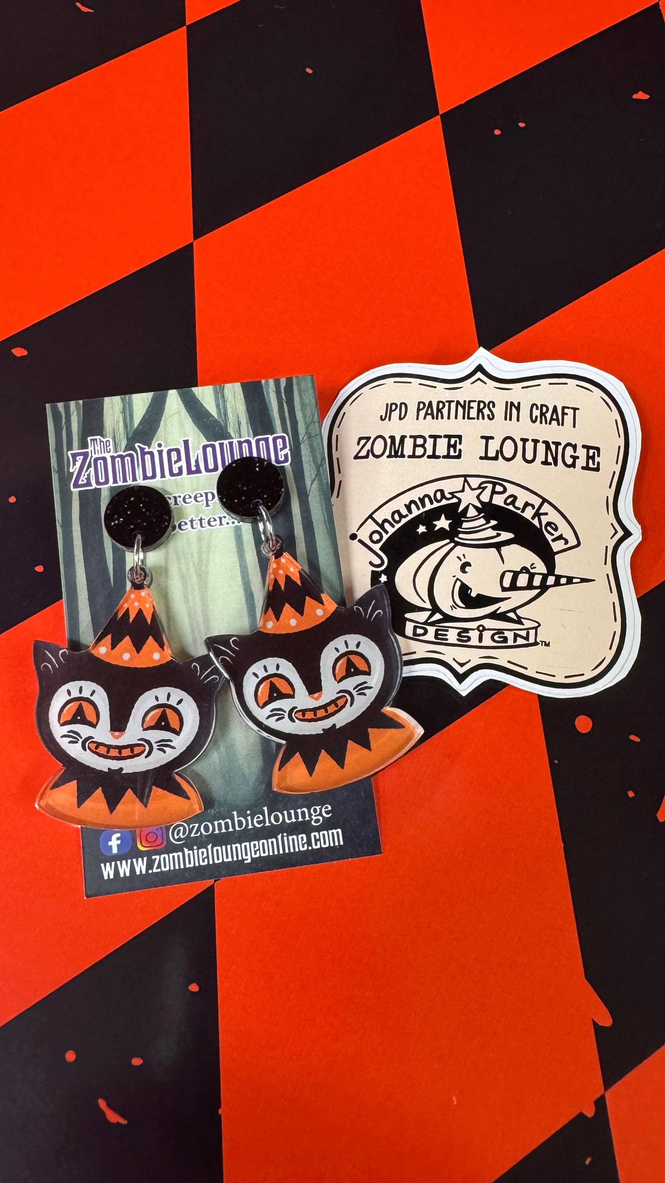 Zombie Lounge Bootique - Wholesale Dangle Earrings - Johanna Parker Design Halloween Carnival Earrings1