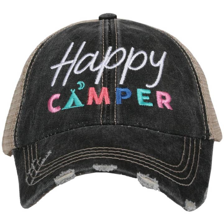 Katydid - Wholesale Trucker Hat - Women's - Happy Camper with Moon Embroidered Trucker Hats1