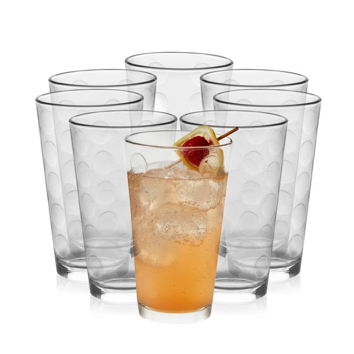 Libbey Reno Patterned Tumbler Glasses, Set of 8 for wholesale by Libbey