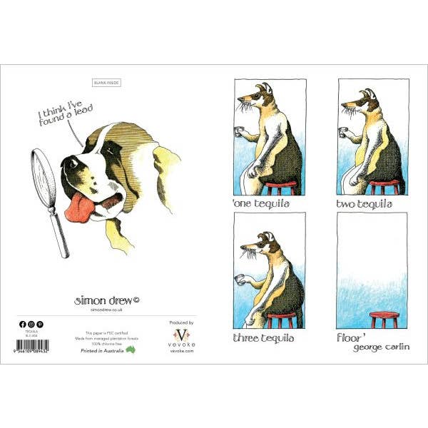 Vevoke - Wholesale Everyday greeting card - Card-Tequila1
