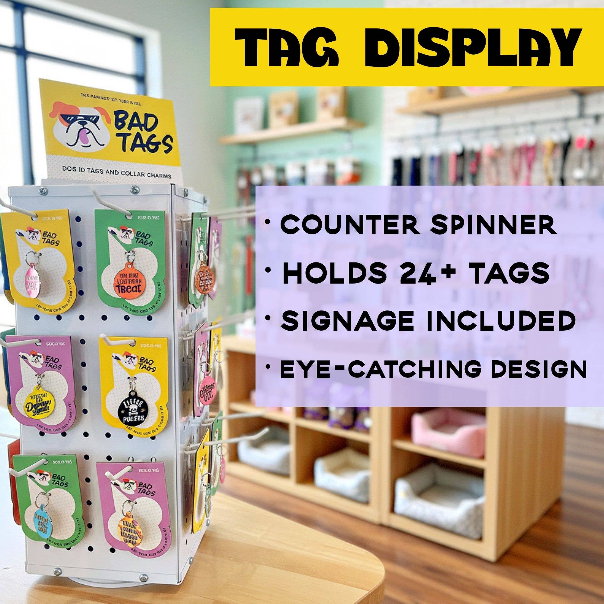 Bad Tags - Venta al por mayor Chapa de identificación - Perros - Placa de Perro de Esmalte con ID Escaneable - Socialmente Impedido10