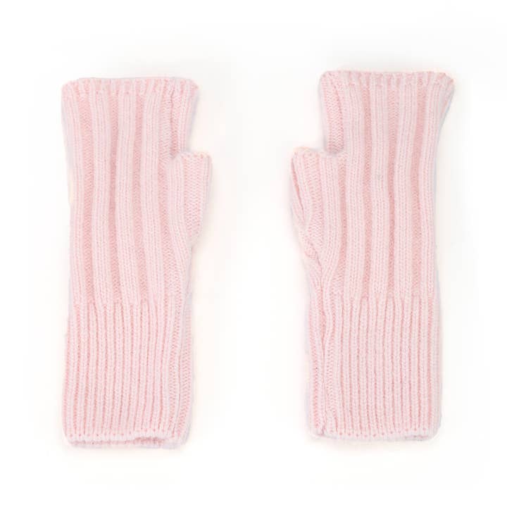PEACH ACCESSORIES - Wholesale Gloves - Women's - Elegant Knitted Gloves with Rhinestone in Silver SD004-2