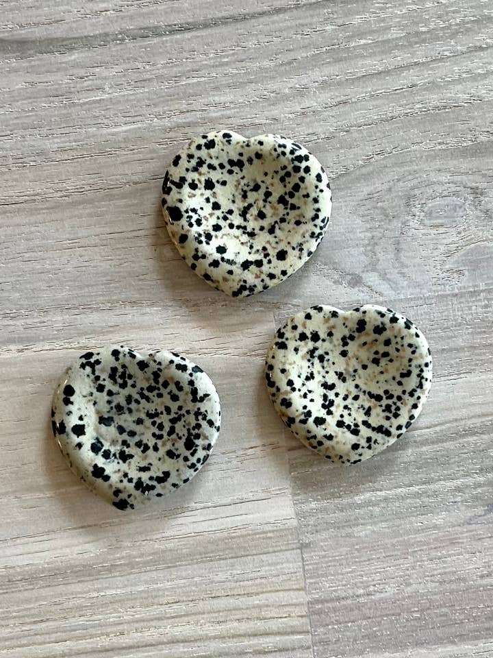 Worry Stone - Jasper Heart uit Dalmatië voor wholesale door Luna Rae