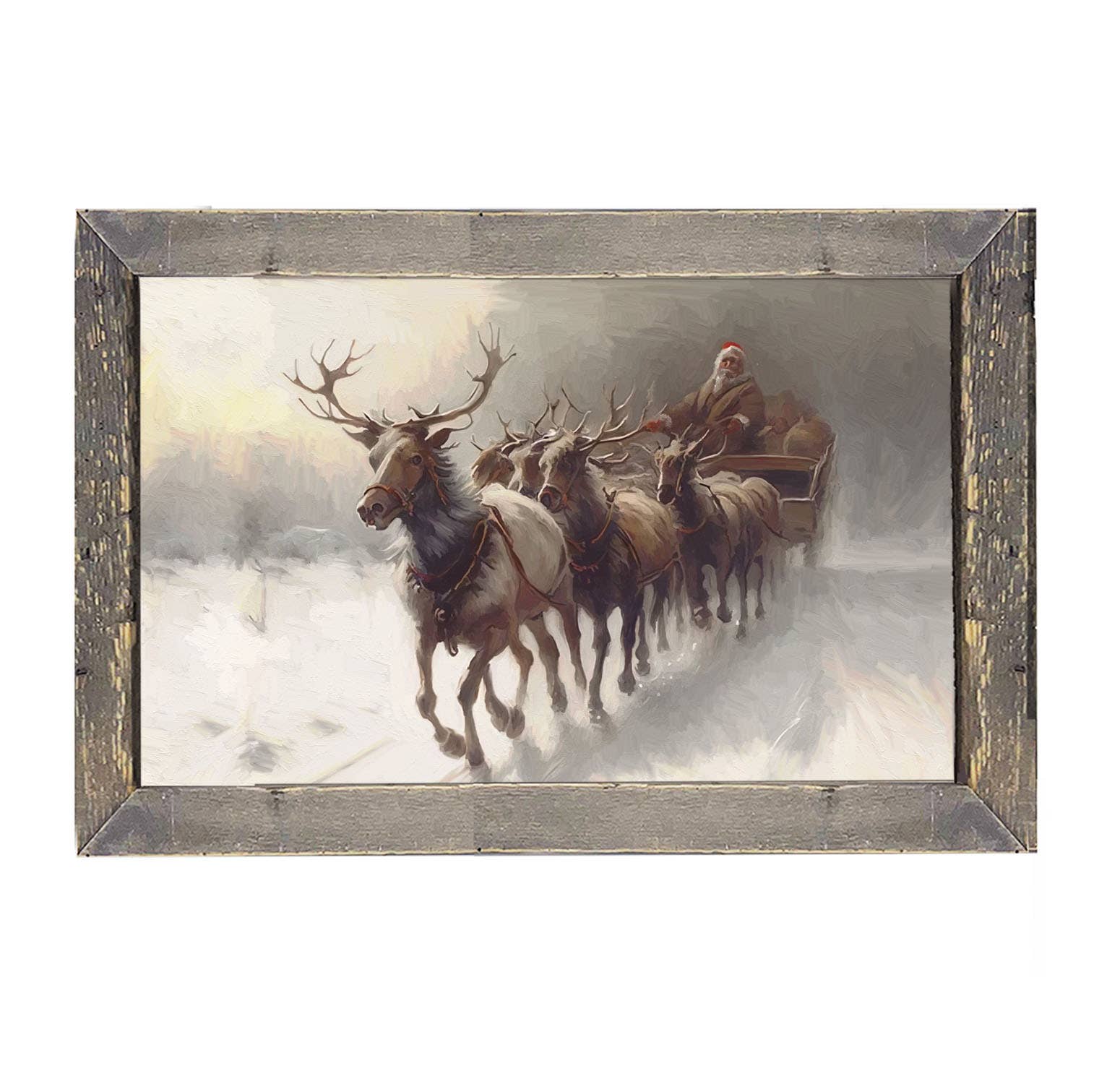 ginger blue - Vente Art mural pour les fêtes - renne du père Noël1