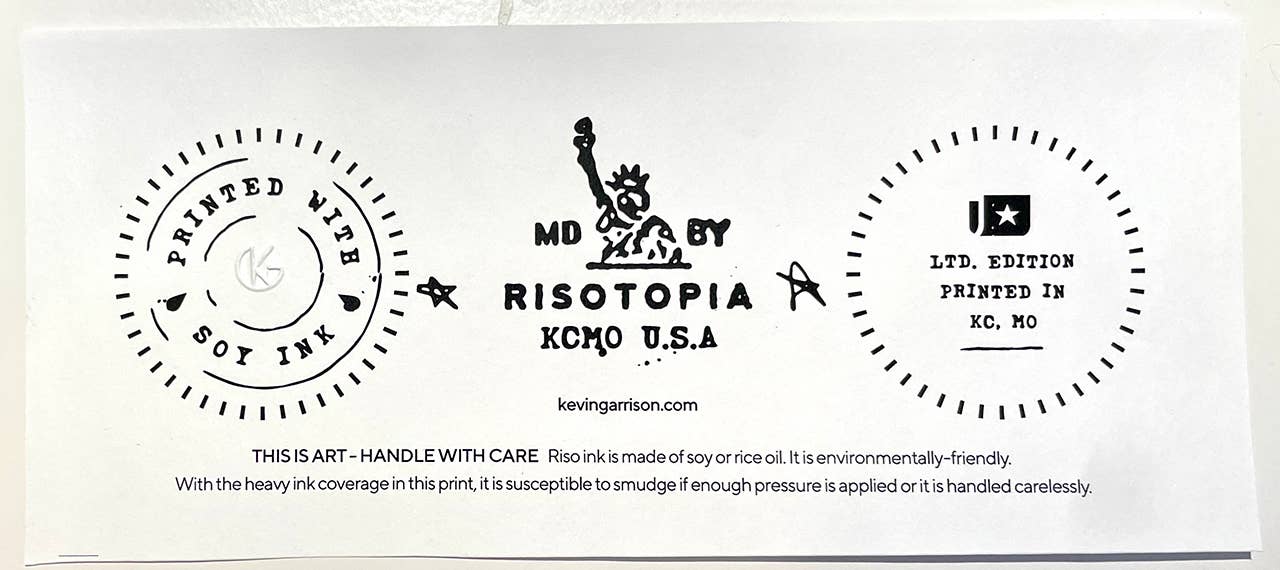 Risotopia - Vendita all'ingrosso Stampa artistica - Quattro Occhi Felini - Stampa Risograph A3 con Realtà Aumentata Animata4