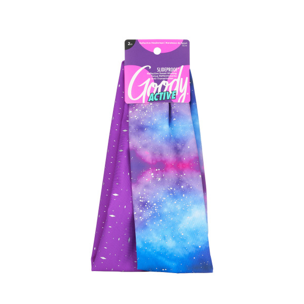 Reflective Galaxy Goody Sport Headwrap Refl Glxy 2ct for wholesale on Faire0