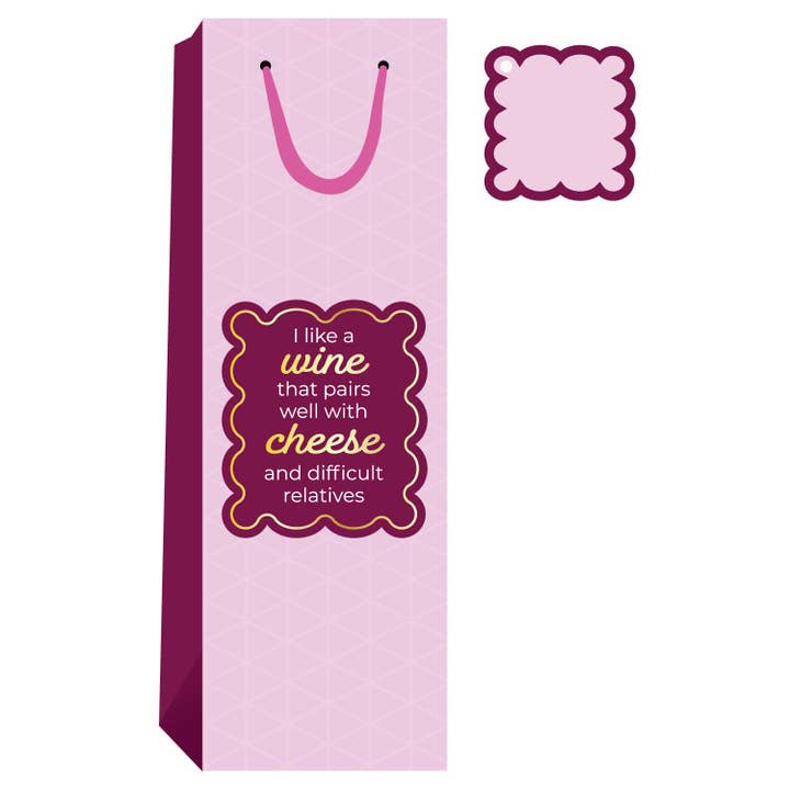 I like wine that pairs well Wine Bags for wholesale by Drinks on Me