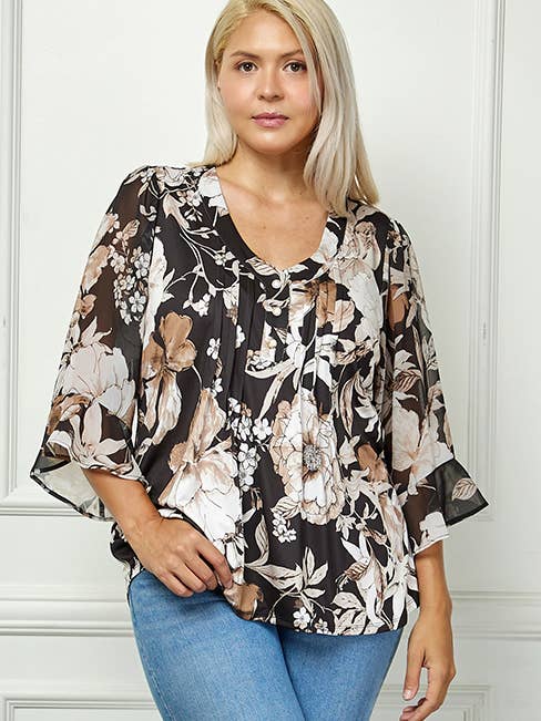PLUS SIZE BLOOM GRACE PLEATED BLOUSE and other Purchase Wholesale plus size fall tops. Free Returns & Net 60 Terms on Faire trending on Faire.