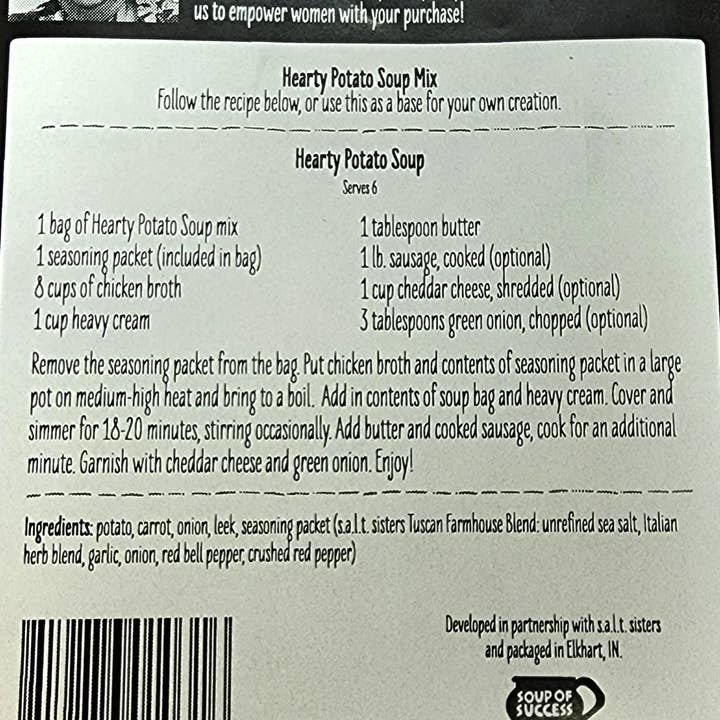 Soup Of Success - Wholesale Soup - Hearty Potato Soup2