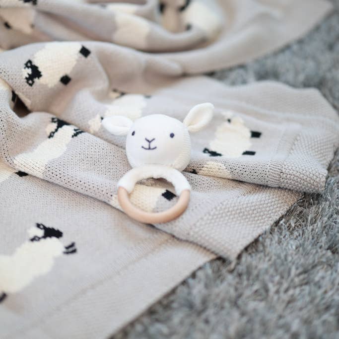 Darzzi - Wholesale Teether (Not Clip-On) - Baby - Sheep Cotton Knit Teether1