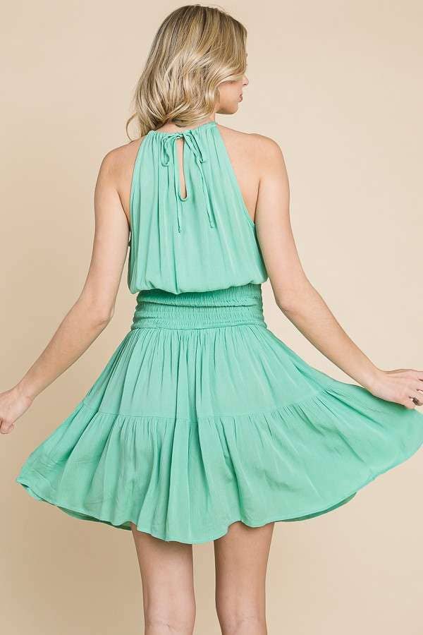 Culture Code - Wholesale Dress - Women's - CWD1568 - HALTER NECK TIERED MINI DRESS13