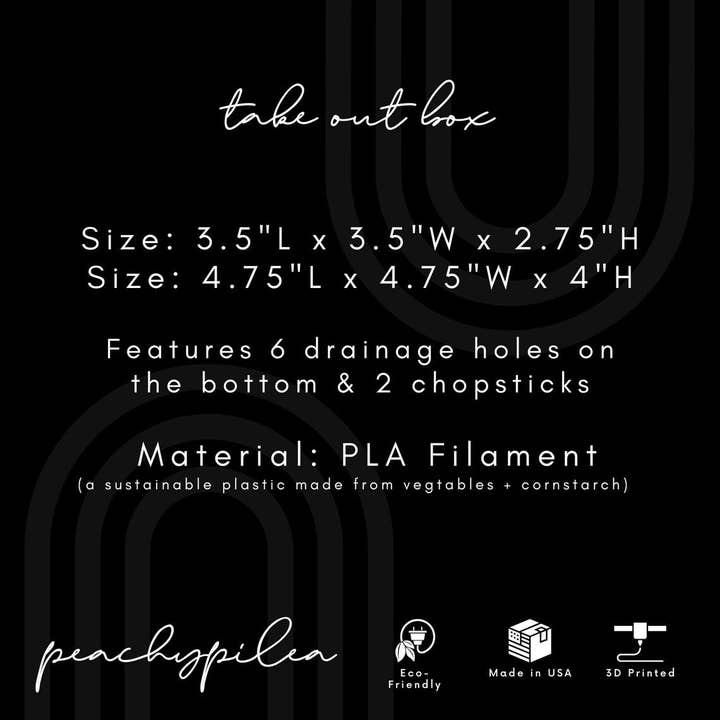 Peachy Pilea - Wholesale Planter box - Take Out Box Planter | More Sizes + Colors Available1