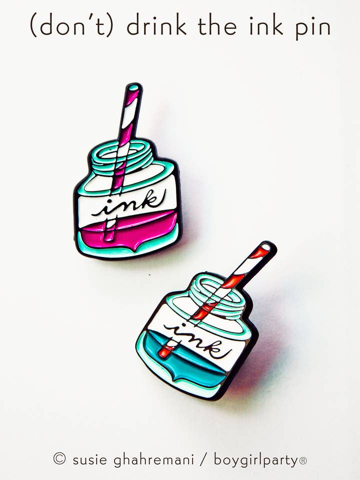 Füllfederhalter, Tintenflasche, emaillierter Stift — Kalligrafie-Geschenk für den Großhandel von Boygirlparty