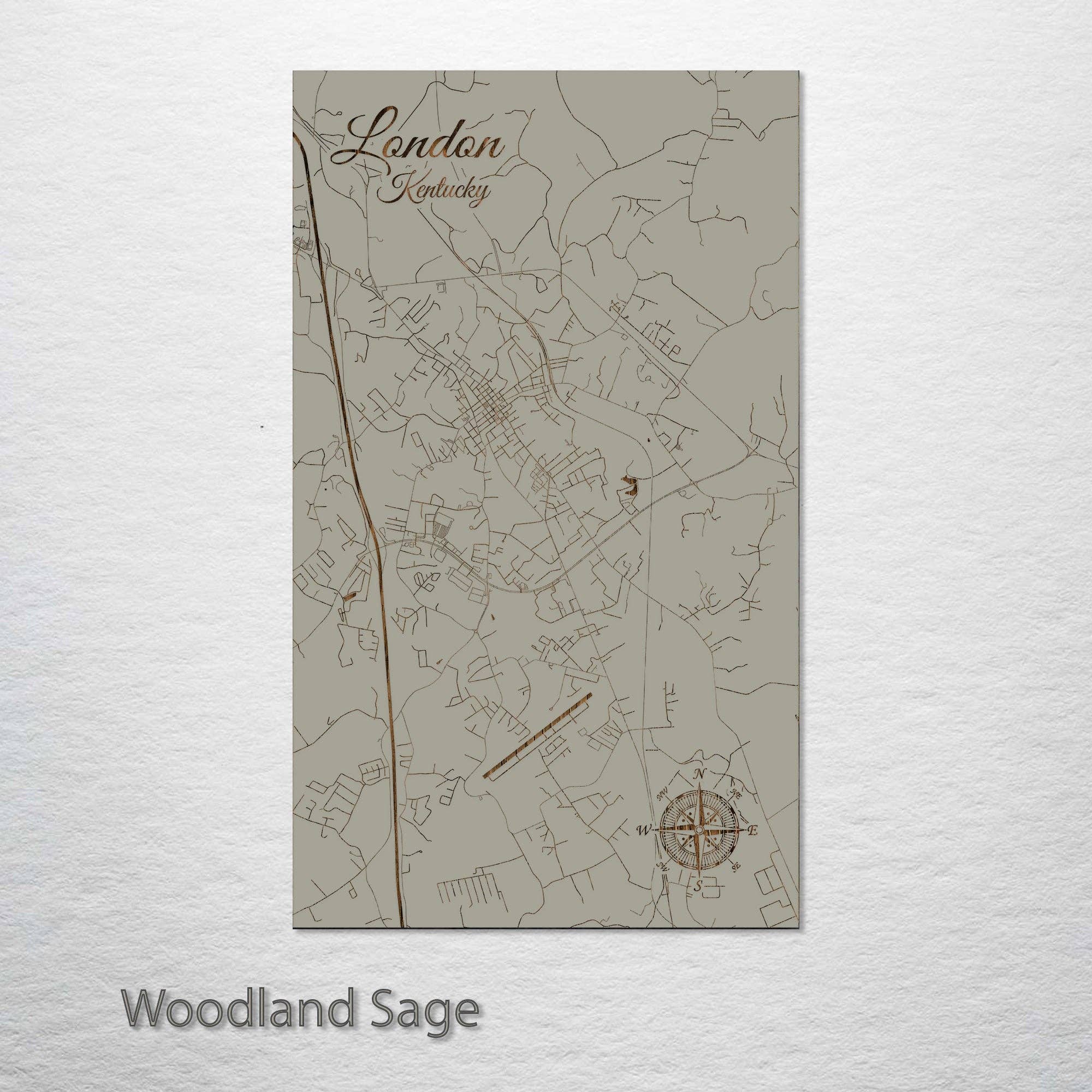 Fire & Pine - Vente Cartes - Kentucky : Plan des rues de Londres1