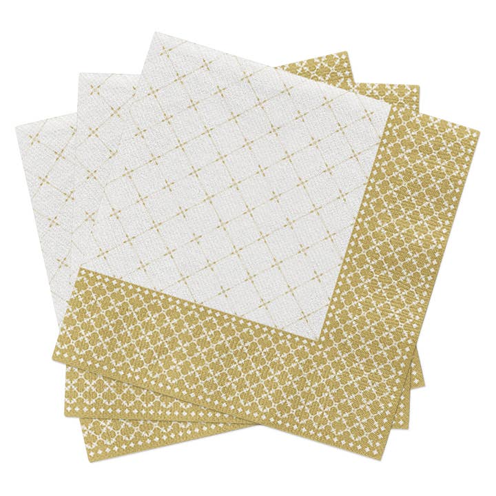 European Excellency - Wholesale Disposable Napkin - Subtle Grid - Airlaid Dinner Napkins6