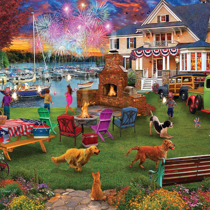White Mountain Puzzles - Wholesale Puzzle - Adult - 4th Of July (1881pz) - 1000 Piece Jigsaw Puzzle